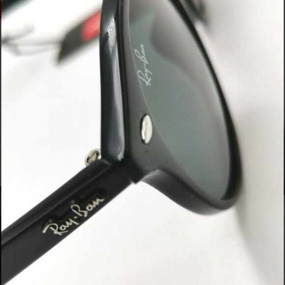 Ray-Ban Unisex RB2180F 51" Authentic Black Frame Green Lens Sunglasses - Picture 8 of 9